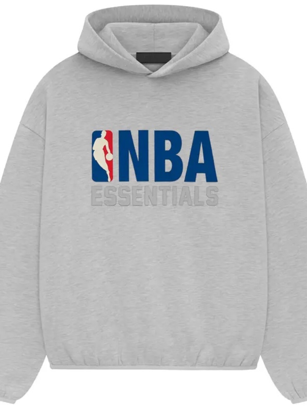 Essentials Light Gray NBA Logo Hoodie